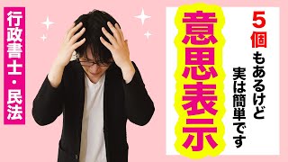 【行政書士 2】民法の意思表示ならこれ一本！錯誤や詐欺、通謀虚偽表示を完全マスター（講座 ゆーき大学） [upl. by Barra525]