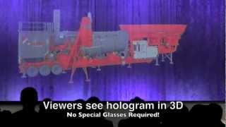 20 ft wide Giant 3D Hologram Projector  Large Scale Hologram Projection [upl. by Lauri882]