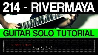 214  Rivermaya Guitar Solo Tutorial WITH TAB [upl. by Nylcsoj686]