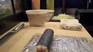 How to make a Volcano Roll  Sushividscom [upl. by Annaiv]