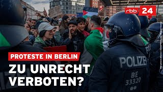 ProPalästinaProteste Dürfen die Demos verboten werden [upl. by Naynek]