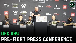 UFC 294 PreFight Press Conference Full [upl. by Cordalia]