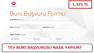 BAŞVURU BAŞLADI TEV BURSUNA BAŞVURU NASIL YAPILIR GÖRÜNTÜLÜ ANLATIM [upl. by Zeus]