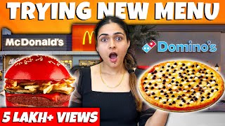 Eating Only NEW Items from Famous Food Brands 🥵 Foodie We Challenge [upl. by Cychosz426]