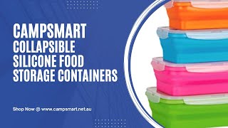 Camspsmart Silicone Collapsible Stackable Food Storage Containers [upl. by Anemij622]