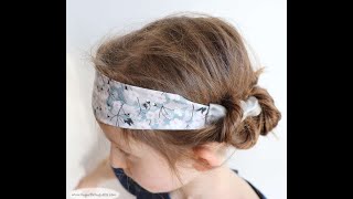 Tuto  coudre un bandeau ou headband élastiqué [upl. by Branscum]