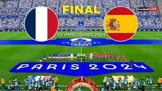 FRANCE vs SPAIN  Final Olympic Games PARIS 2024  Full Match Penalties  Realistic PES Gameplay [upl. by Sherrill]