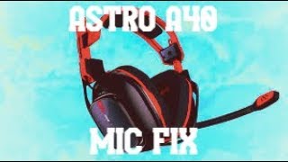 How To Fix Astro Headset Mic quotBuzzingquot or quotStaticquot Sound SOLUTION [upl. by Ennad596]