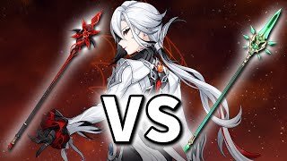 「Arlecchino」Crimson Moon’s Semblance R1 vs Primordial Jade WingedSpear R1  Genshin Impact [upl. by Navlys]