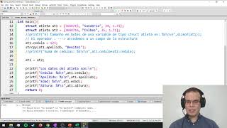 Estructuras en C  Acceso a campos asignación y punteros a estructuras [upl. by Other]