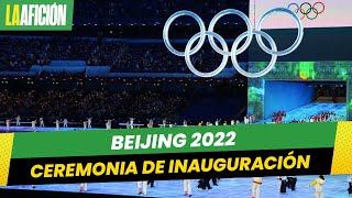 Juegos Olímpicos de Invierno Beijing 2022 así arrancó la ceremonia de inauguración [upl. by Agler286]