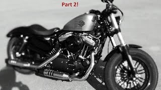 2016 Harley Davidson 48 Sportster XL1200X review Part 2 [upl. by Adnal773]