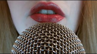 ASMR Close Up Mic Blowing Kissing Brushing Whispering [upl. by Greenes]