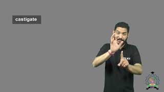 quotCastigatequot  Indian Sign Language Tutorial  How to sign [upl. by Woehick]