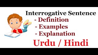 What are Interrogative Sentences  Urdu  Hindi [upl. by Ainesej]