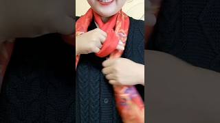 How to make a tie from a scarfshorts short zxcvb [upl. by Pederson]