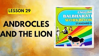 STD 4Lesson 29Androcles And The LionEnglish Balbharati Workbook Question Answers [upl. by Nadnal240]