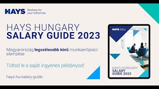 Hays Salary Guide 2023 Market update [upl. by Abas]