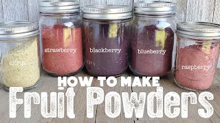 How to Make and Use Fruit Powders  Dehydrating Blueberries  The Purposeful Pantry [upl. by Refinnej]