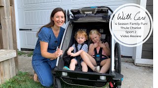 4 Season Family Fun Thule Chariot Sport 2 Video Review [upl. by Hilbert]