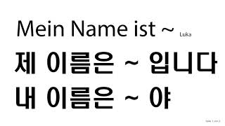 sich vorstellen auf Koreanisch  lernen mit Koreaner  mein Name ist  ich bin  Vorstellung [upl. by Vachell990]