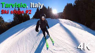 Skiing in Tarvisio Italy  Ski slope 2  Insta360 skiing video [upl. by Sillert507]