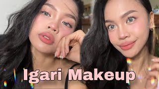 I TRIED IGARI MAKEUP 🇯🇵🍡 [upl. by Erroll]