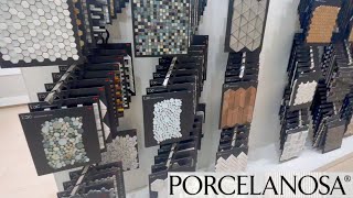 PORCELANOSA TILE AND HARDWOOD FLOOR SHOWROOM WALKING [upl. by Enomed]