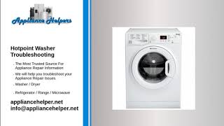 Hotpoint Washer Troubleshooting [upl. by Iona]