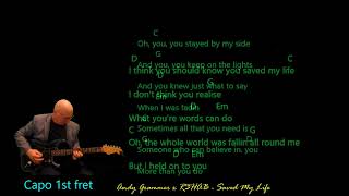 Andy Grammer x R3HAB  Saved My Life  Lyrics Chords Video [upl. by Aneeles]