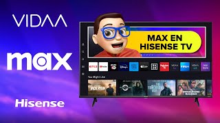 Cómo ver MAX en Smart TV Hisense  VIDAA OS 💜 [upl. by Llechtim]