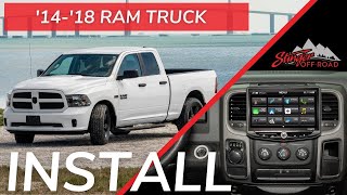 INSTALL 20142018 RAM Truck Radio UpgradeDash Removal  Stinger HEIGH10  RB10RAM13B [upl. by Judsen]