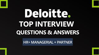 Deloitte Interview Questions and Answers 2024  Deloitte Interview Process  HR MR [upl. by Arerrac]