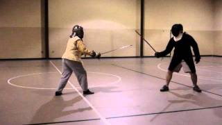 Martial Exchange Highland Broadsword Mungall vs Rapier OConnor [upl. by Kelly91]