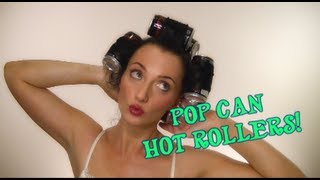 Curl your hair with POP CANS  Delaney [upl. by Siryt]