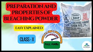 preparation and properties of bleaching powder  Class 10 science CH2 patshalaclasses [upl. by Ellehcim992]