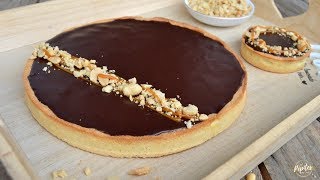 Tarte Caramel Cacahuètes et chocolat [upl. by Neilson707]