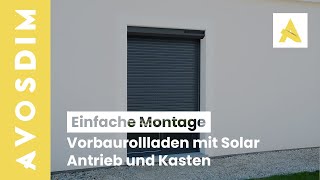 Wie anbringen ein AvosDim SolarRollladen eingebaut [upl. by Aecila]