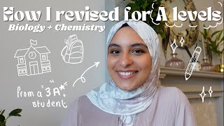 HOW TO REVISE FOR A LEVELS  Biology  Chemistry edition tips from a 3 A student  TOP TIPS [upl. by Ahearn]