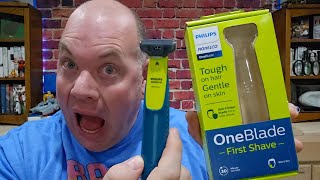 Review for Philips Norelco OneBlade First Shave Teen Hybrid Electric Shaver [upl. by Scoter954]