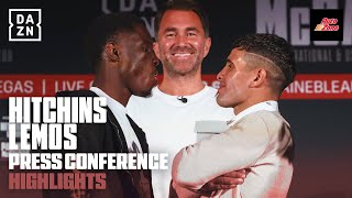 PRESS CONFERENCE HIGHLIGHTS  Hitchins vs Lemos [upl. by Ayram]