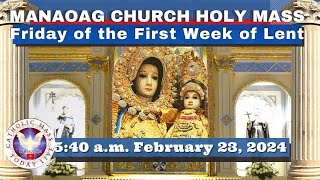 CATHOLIC MASS OUR LADY OF MANAOAG CHURCH LIVE MASS TODAY Feb 23 2024 540am Holy Rosary [upl. by Nodnab441]