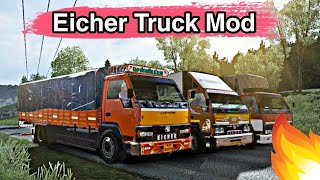 Eicher Truck Traffic Mod ETS2 [upl. by Aleirbag640]