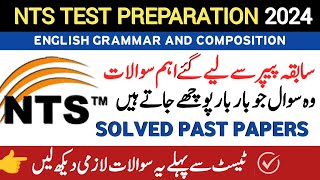 NTS SOLVED PAST PAPERS  NTS TEST PREPARATION 2024  MOST REPEATED NTS MCQS [upl. by Helbonia353]