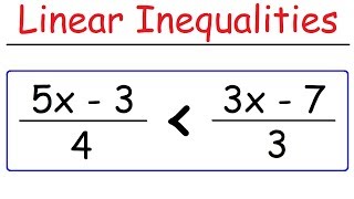 How To Solve Linear Inequalities [upl. by Dalli]