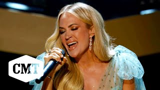 Carrie Underwood Performs quotGo Rest High On That Mountainquot  CMT Giants Vince Gill [upl. by Andreana]