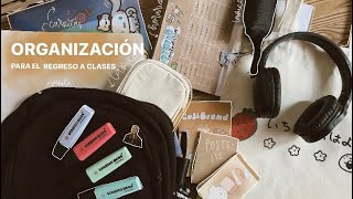 mi ORGANIZACIÓN para el regreso a CLASES 🌱 [upl. by Qidas518]