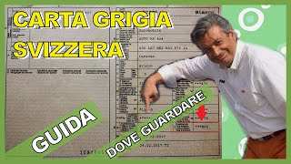 CARTA GRIGIA SVIZZERA  GUIDA E PARTICOLARITA [upl. by Hintze]