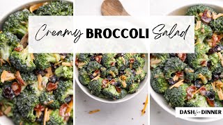 Creamy Broccoli Salad with Cheese and Bacon [upl. by Nabila]