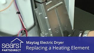 How to Replace a Maytag Electric Dryer Heating Element [upl. by Aihsinyt]